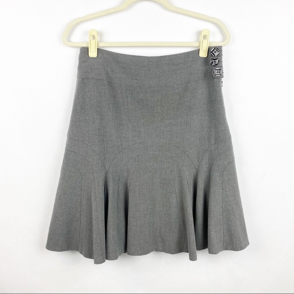 Anthropologie Elevenses Flouce Hem Fluted Skirt 6